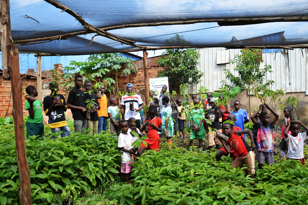 Image of a community tree planting event