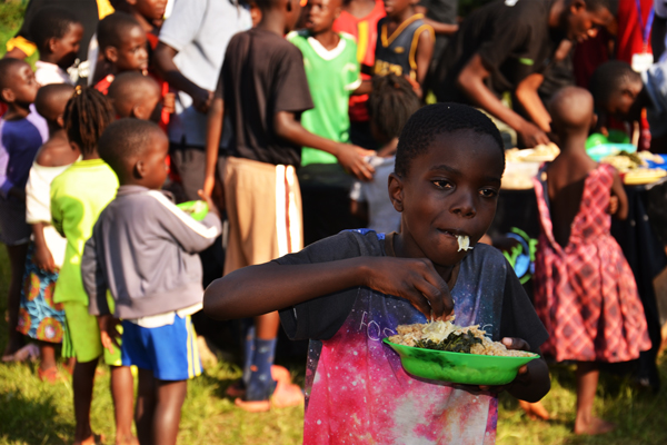 Image of a community feeding event